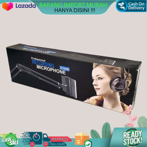 BAYAR DI TEMPAT HANYA AD DI SINI - STAND MIC PANJANG FULL BESI TAFFSTUDIO NB-35 ORIGINAL MICROPHONE SET