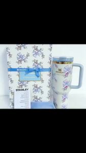 Stanleys new handle coffee cup 304 Stainless steel insulated cup portable for car use with a double lid