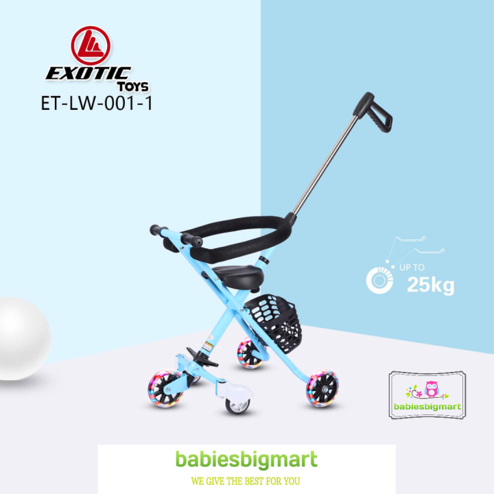 Magic Stroller Micro Trike Exotic LW-001 Roda Stroller Dorongan