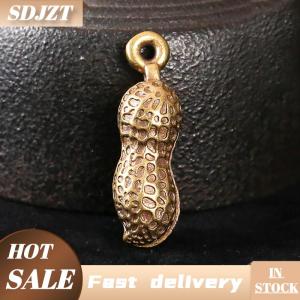 SDJZT Đồng thau đậu phộng Chuông đồ trang trí đồng bức tượng phong thủy trang trí bàn nhà decors Phụ Kiện Móc Khóa Mặt dây chuyền Quà Tặng