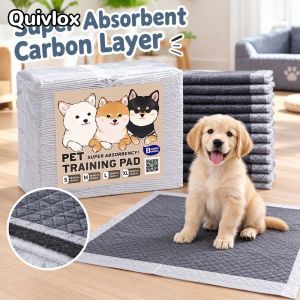 Bamboo Charcoal Pet Pads Super Absorbent Deodorant Disposable Dog Cat Training Pee Pads Leakproof