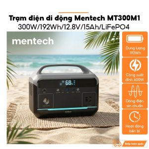 Trạm sạc MENTECH MT300M1 công suất 300W dung lượng 192Wh ouput AC 220v