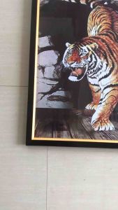 Hiasan Dinding Cetak Gambar Macan Ganas plus bingkai uk45cm x 65cm