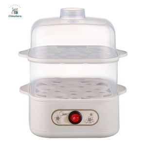 Two/Three-Layer Electric Egg Boiler Cooker 6 Eggs Corn Milk Rapid Breakfast Cooking Appliances Egg Cooker Breakfast Machine for Making Breakfast