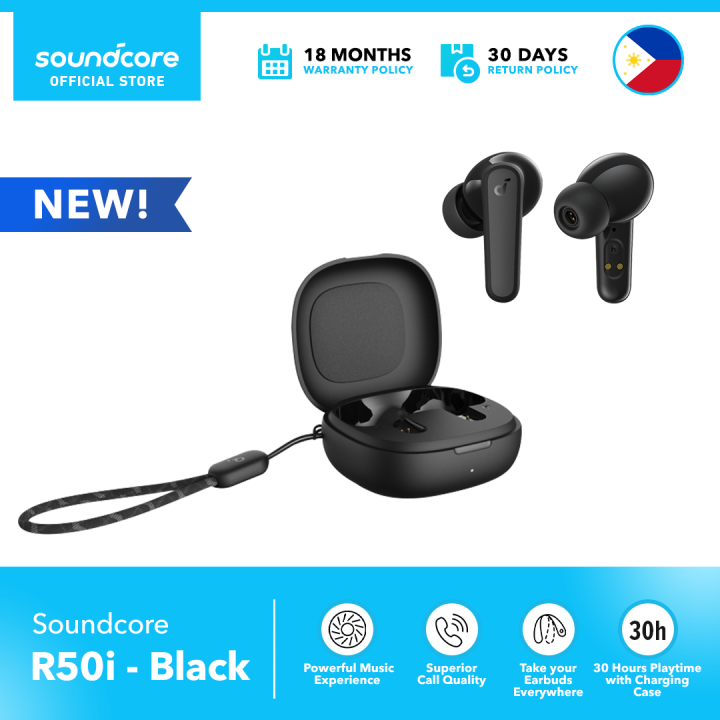 Soundcore by Anker R50i, Bluetooth 5.3 Earphones, IPX5, BassUp EQ