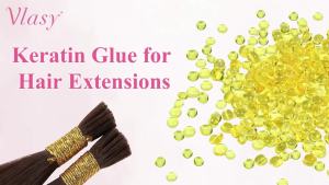 Vlasy Keratin Glue for Hair Extensions22.5g 200PCS Keratin Beads K Tip Keratin Beads Glue GranulesHot Melt K Tip Glue Bonding Beads use to Nail/I Tip Hair Extension Tools