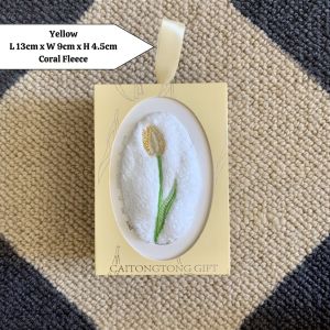 Ready Stock Flower Tulip Coral Fleece Handkerchief Towel Cloth Small Mini Yellow Orange Pink Wedding Gift Baby Girl Boy Kids Children Birthday Present Cute Modern Simple Cheap Soft Comfortable Strong Water Absorption Toilet Bathroom Wash Wipe Face Tissue