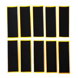 BHYJGD 1/10Pcs Uncut Fingerboard Grip Tapes Black Foam Grip Non-slip Stickers Durable 110x38mm Fingerboard Deck Stickers
