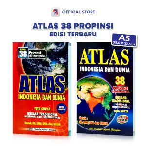 Atlas Edisi Terbaru 38 Provinsi / Atlas Indonesia dan Dunia Edisi 38 Provinsi Di Indonesia Ukuran Sedang / Pustaka Agung Harapan - PAH