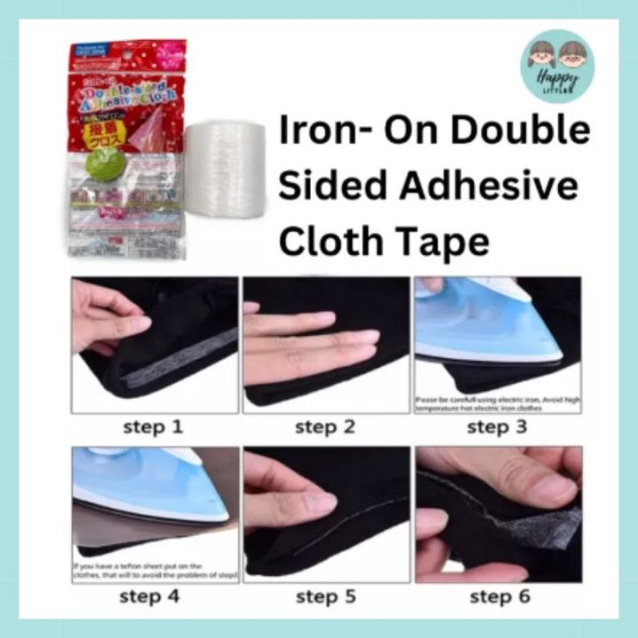 [Ready Stock] Daiso Iron On Adhesive Cloth Pelekat Lencana/ Pelekat