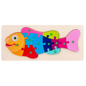 Mainan Edukasi Anak Puzzle Kayu 3D Binatang Wooden Puzzle Animal Mainan Edukasi Anak 3 Tahun