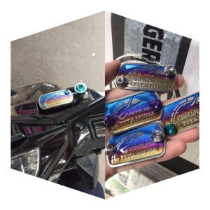 1 Tem Nắp Dầu Titan Và 2 Ốc Nắp Dầu Salaya Hoặc Gr5 Cho Xe Air Blade Đời 2007-2022 Và Vario 2018-2021