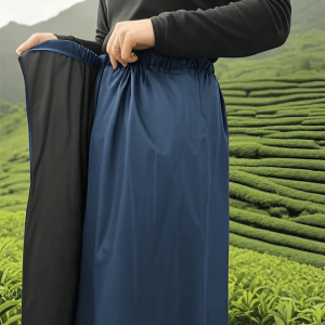 OURTOUR Dirt-Resistant Waterproof Apron Oxford Fabric Rain Skirt Protective Wear No Sleeve Apron Farming