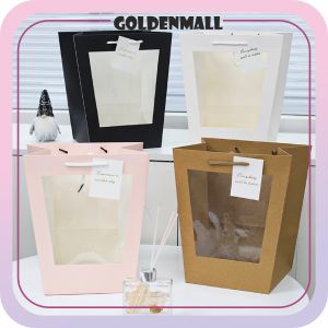 Paper Bag Mika Polos Tas Bouquet Flower Packing Goodie Bag Hampers Handbag Kb1003