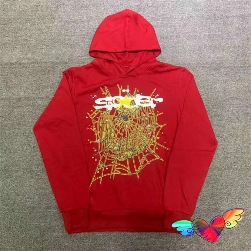 Flash Sticker Sp5der Logo Hoodie 2023 Men Women 1:1 Purple Young Thug  Spider Hoodie 555555 World Wide Sweatshirts