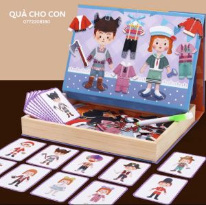 BỘ GHÉP HÌNH THIẾT KẾ THỜI TRANG GIAO THÔNG (NHIỀU MẪU) BẰNG GỖ GẮN NAM CHÂM