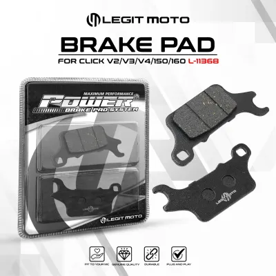 LEGITMOTO HEAVY DUTY ALLOY BRAKE PAD SET FOR NMAX MIO 125 AERO MIO SPORTY ADV PCX CLICK R150 SHOGUN MOTORCYCLE