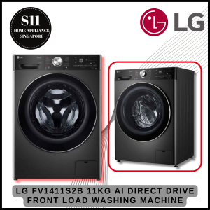 LG FV1411S2B 11KG AI DIRECT DRIVE FRONT LOAD WASHING MACHINE + 2 YEARS WARRANTY