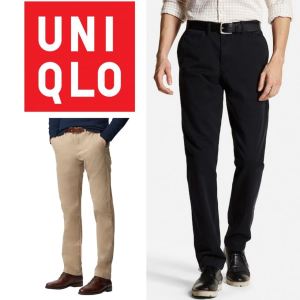 BKO_UniqloReadyStokHot Selling Unisex Pants Seluar Regular fit Uniqlo (Stretchable) pants kain elok good Quality