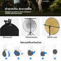 【Sabai_sabai】รีเฟล็กซ์(Reflector)แผ่นสะท้อนแสง 5 in 1 พร้อมซองใส่ แบบพกพา 30CM Mini Multi Functional Collapsible Light Reflector. 