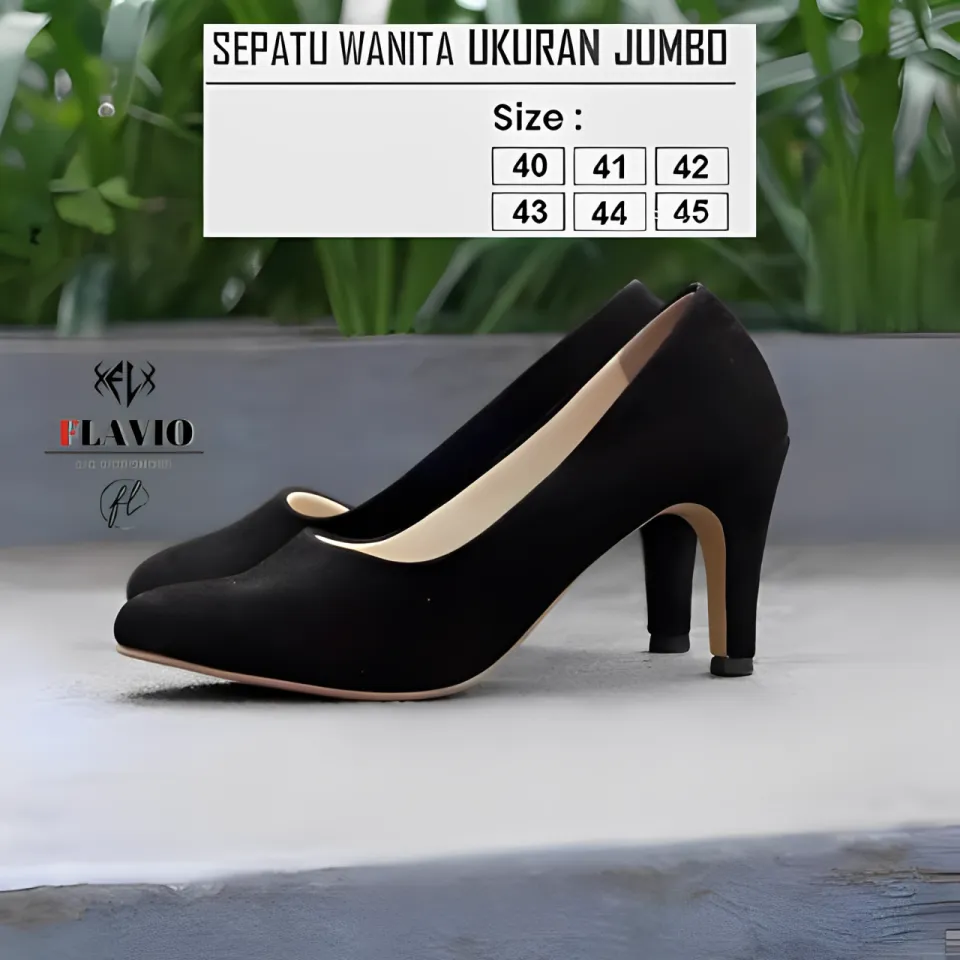 BIG SIZE 40 41 42 43 44 45 Sepatu High Heels Pesta Wanita