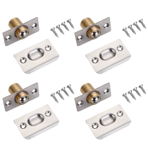 4Pcs Closet Door Balls Catches Replacement French Door Lock for Interior Doors Cabinet Closet Easy to Install