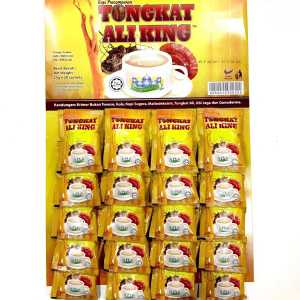 VitalityBoost Tongkat Ali & Ganoderma Energy Coffee – Halal 20-Count Sachet Pack Made in Malaysia