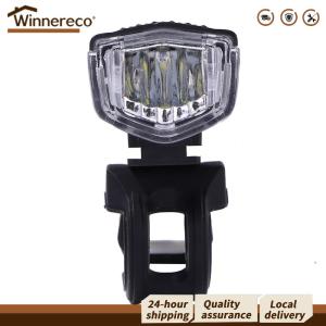 【Winnereco】 ชุดไฟจักรยาน LED สำหรับการขี่กลางคืน - ไฟหน้าจักรยานและไฟท้ายพร้อมกระดิ่ง - อุปกรณ์ความปลอดภัยที่จำเป็น - สีขาวและแดง