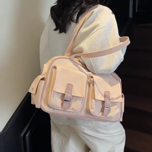 Thực tế undearm Túi Cầm Tay dung tích lớn vải nylon thời trang túi đeo vai giản dị túi xách cho văn phòng mua sắm chuyến đi