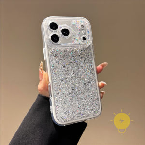 For iPhone 17 Pro Max Case TPU Quick-sand Phone Case For 16 15 14 13 Cover Aesthetic Korean Cute