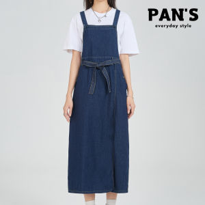 Dress Denim Jumbo Wanita Korea Style / Dress Jeans Wanita / Jumpsuit Wanita / Overall Dress Denim / Midi Dress Rok Panjang Denim