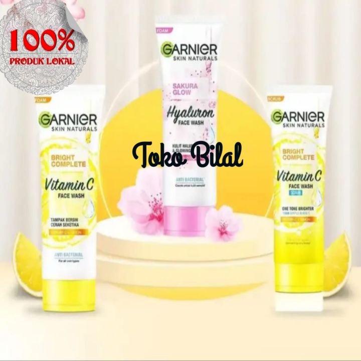GARNIER Bright Complete Vitamin C Face Wash Face Wash Scrub Gel