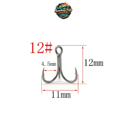 10pcs Stainless Fishing Hook - Treble Hook - Sea Fishing Hook Salt Water - Somethings Fishy & Outdoors