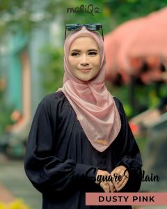 GALERI MALIQA SCARF SQUARE PLAIN DUSTY PINK