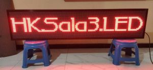 Running Text Merah 40x170Cm Wifi Outdoor SMD