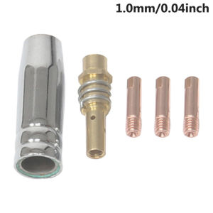 MIG Welding Nozzle Set 5Pcs Copper Contact Tips 0 8 0 9 1 0 For MIG Welder Torch