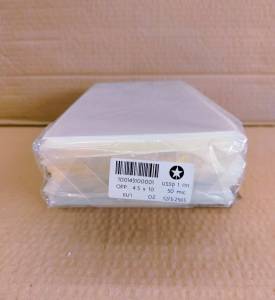 ถุงแก้ว 4.5×10 นิ้ว แพคละ 1 กก. ความหนา 50 ไมครอน ตราดาว