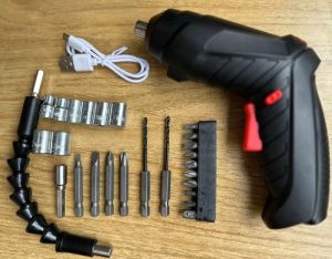 สวานไฟฟ้า cordlessสว่าน 4.2 โวลต์ ไขควงไฟฟ้าขนาดเล็ก ไขควงไฟฟ้าไร้สาย USB ไขควงชุดมินิไร้สาย ขนาดกะทัดรัด / มีประสิ ชุดไขควง