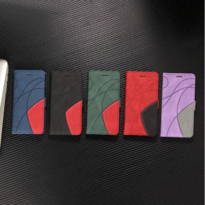 Matte Leather Flip Cover for Samsung Galaxy A50 A31 A51 A21 A71 A41 A70 A10 A30 A20 A40 A50s A50 M10 M10s A21s A20s A10s 5G Color-blocking Wallet Case Cards Slots Casing