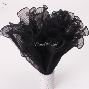 [FlowerWorld]Korean Lace Mesh Mermaid Tile Wrapping Flower Wavy Keriting Buket Bouquet Bunga / Renda Wrapping / Renda Kain Wrapping / Kain Renda Bunga Dan Mutiara Wrap Bunga Korea Penambah Volume Pada Buket Bunga Tangan Handbouquet