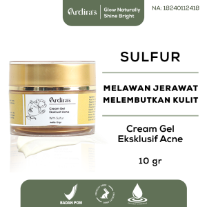 Ardiras Skincare Acne Day Night Cream Krim Malam Jerawat Atasi Bekas Jerawat Flek Hitam di Wajah Kulit Sensitif Mengurangi dan Meredakan Jerawat With Sulfur 10gr BPOM