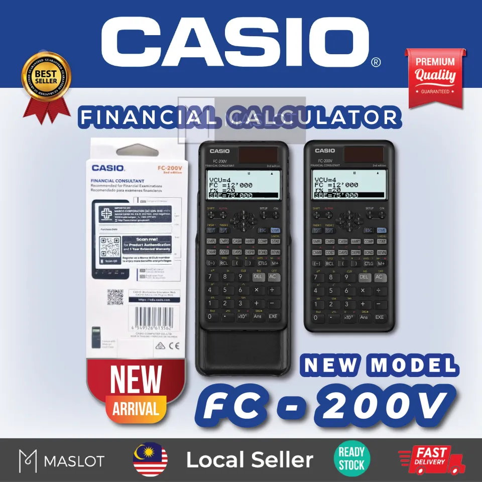 ORIGINAL Casio FC 200V Financial Calculator Lazada