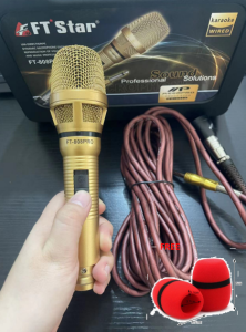 With Free Foam & Case Heavy Hi-Sensitivity Duty New Arrival FT-808pro Profession Wired microphone for videok 10M