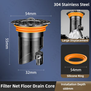 Bathroom Extra-long 220mm Drain Core Anti-bed Bug Magnetic Baffle Odor-proof Drain Extender anti-blocking Filter Plug Universal For Washroom