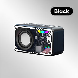 Ship locally V8 Transparent TWS Bluetooth Speaker Small Steel Cannon LED Wireless 3D Surround Portable Intelligent Waterproof 蓝牙音箱