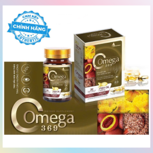 Omega 369 viên uống dùng được cho trẻ từ 6 tuổi chăm sóc sức khỏe tim mạch mắt Hộp 1 chai 60 viên