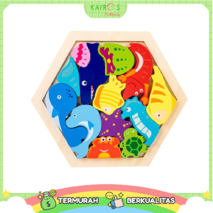 Puzzle Balancing Montessori Mainan Belajar Anak Berbagai Motif