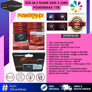 SSD M.2 NVME GEN 3 2280 POWERMAX 1TB
