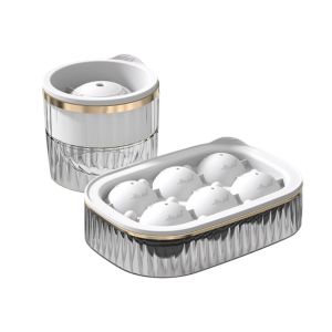 MAOMEI STUDIO 2PCS Silicone Máy làm đá viên Nắp Chống Bụi Chống Mùi Hôi Trans Khuôn làm đá viên cho tủ lạnh Hộ gia đình Chống dính Khuôn làm đá viên Quán rượu