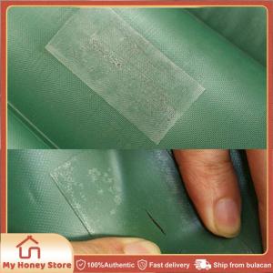 20pcs Transparent  PVC Repair Patch Waterproof Swimming Ring Repair Kit Inflatable Boat Repair Patch Puncture Repair Patch Kits Tools
